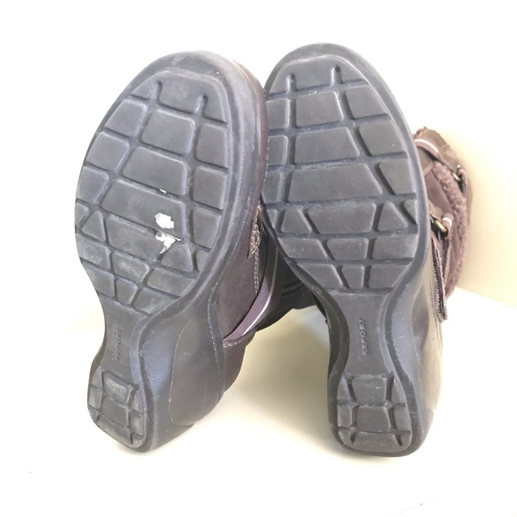 Brown leather fashion boots - Picture 4 of 4